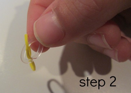rainbow loom bracelets without the loom step 2