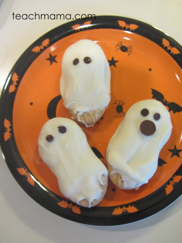 halloween cookie ghosts