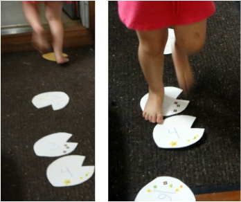 lily pad number game | get kids up, moving, and counting!