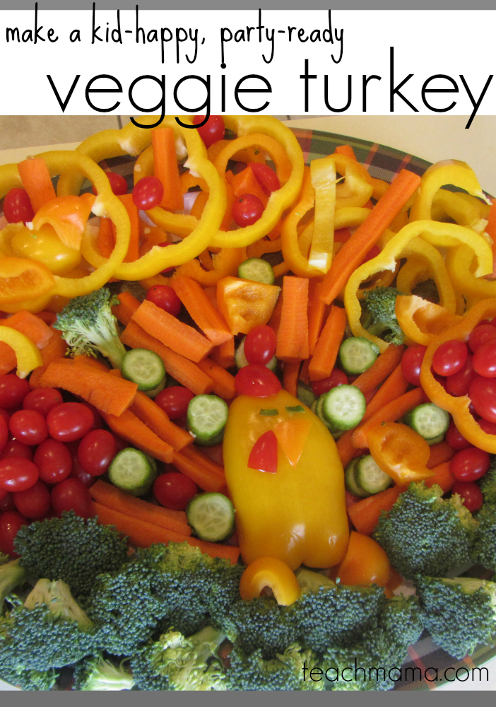 turkey made out of vegetables