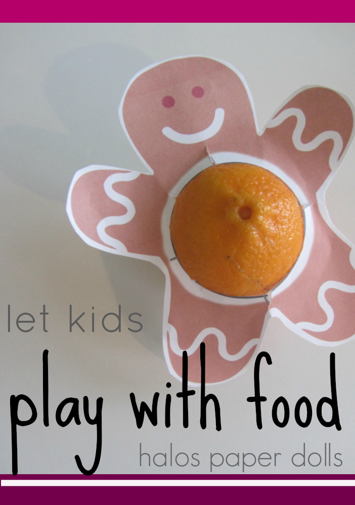 let kids play with food halos paper dolls