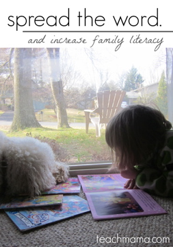 spread the word and increase family literacy