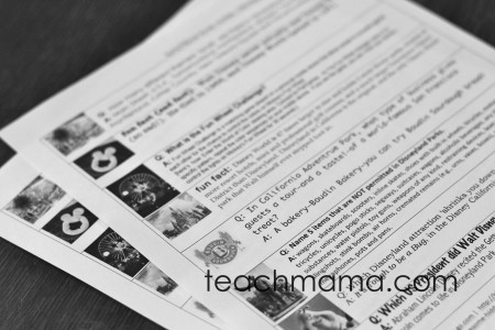 disneyland fun fact lunchbox notes | teachmama.com