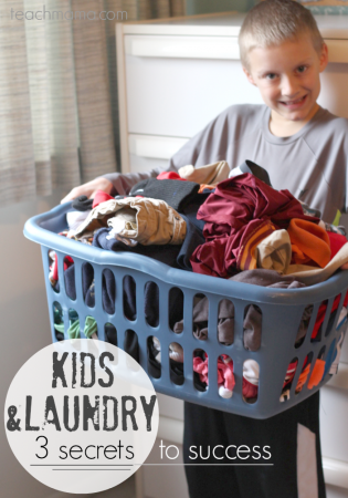 kids and laundry | 3 secrets to success | teachmama.com