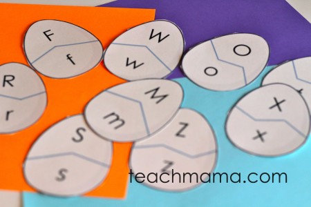 alphabet egg letter match puzzles | teachmama.com
