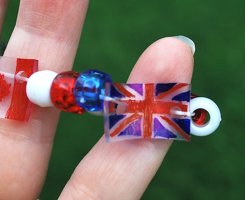 shrinky dink flag bracelet: super-cool patriotic craft