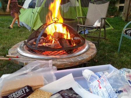 backyard camping and reading under the stars: summer reading at its best