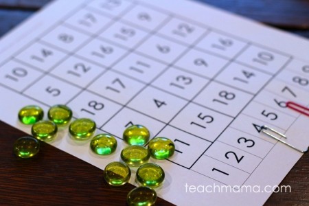 4 sums in a row: quick & easy math game | super summertime game for pool bags or car rides from teachmama.com