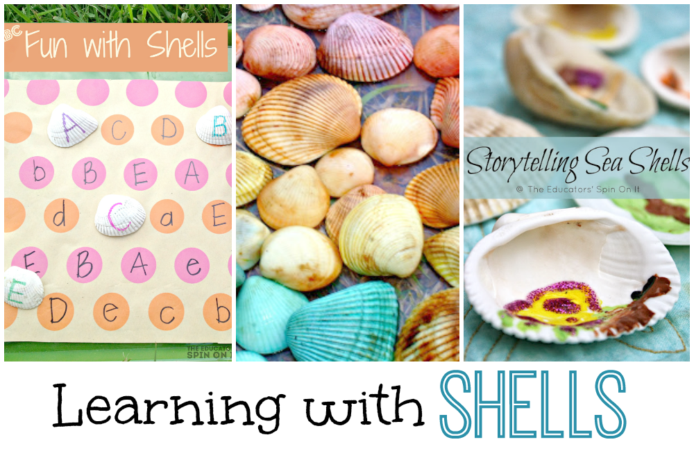 learn with seashells: letters and sight words | guest post by @educatorsspinon for @teachmama