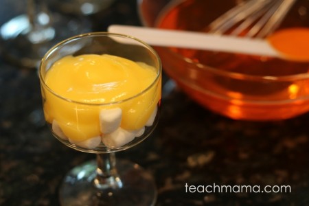 make easy candy corn dessert with kids (not perfect and still cool)