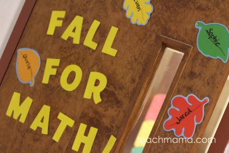 fall classroom decor- quick and easy for teachers and parents