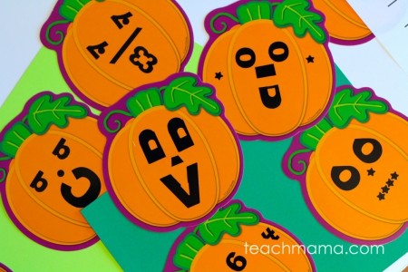 pumpkin match game | teachmama.com 