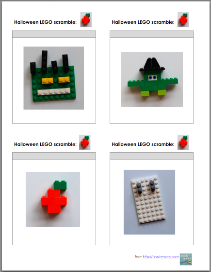 halloween lego game: unplugged, creative fun | teachmama.com
