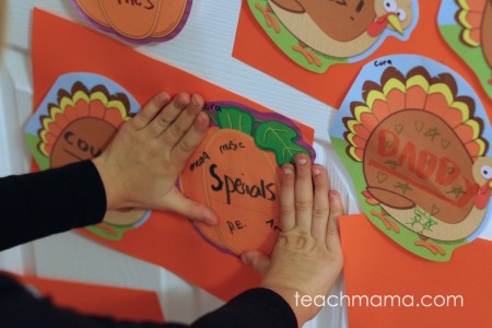 thankful door: reminding our kids to be grateful every day | teachmama.com