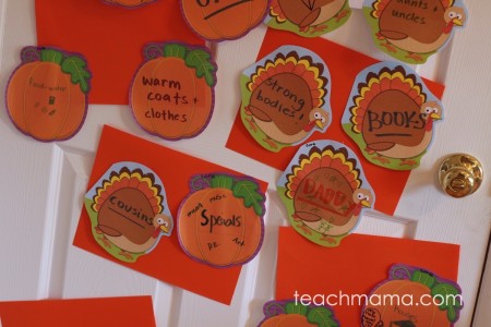 thankful door: reminding our kids to be grateful every day | teachmama.com