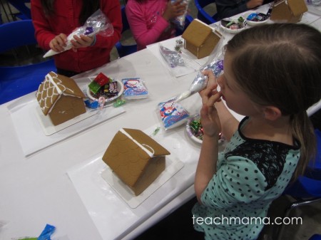 enjoy the holiday: gingerbread houses & giving back