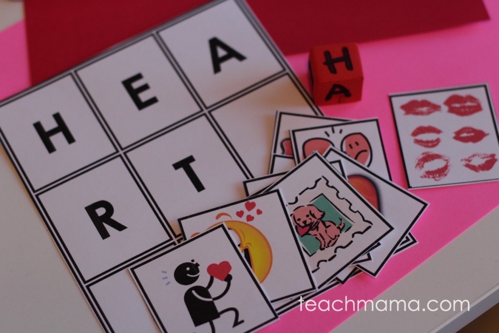 valentine's day heart bingo super-easy and fun for home or class parties | teachmama.com