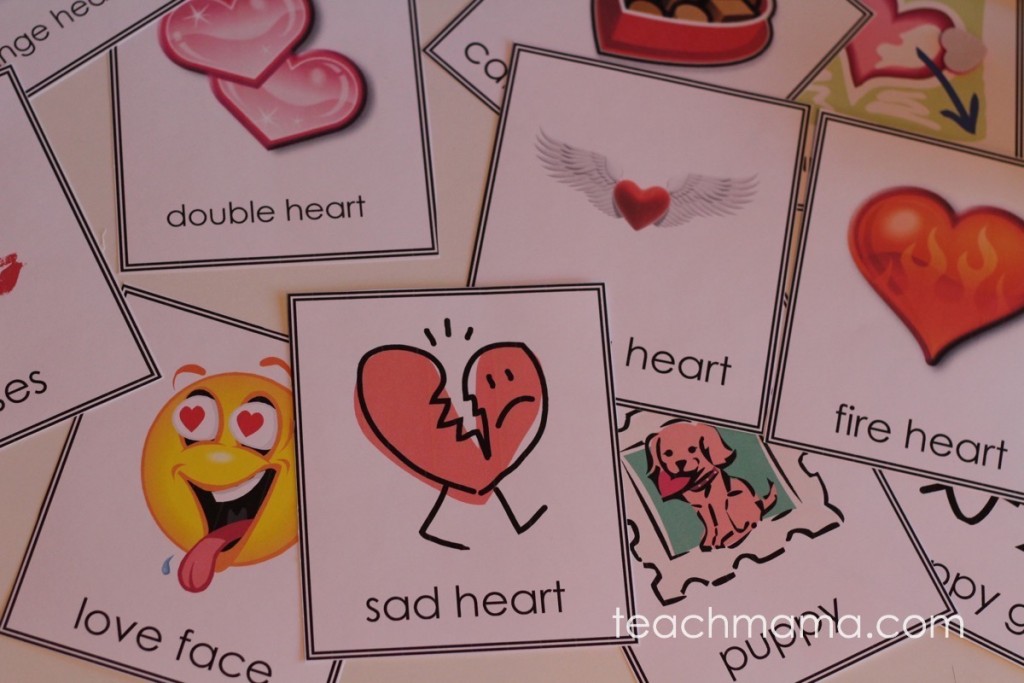 valentine's day heart bingo - teach mama