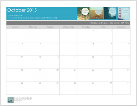 free blank 2015 calendar: get organized STAT | teachmama.com