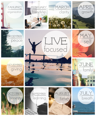 live focused in 2015: give yourself a fresh start and live with intention