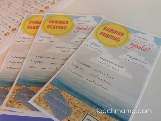 summer reading goals & reading logs: quick and easy