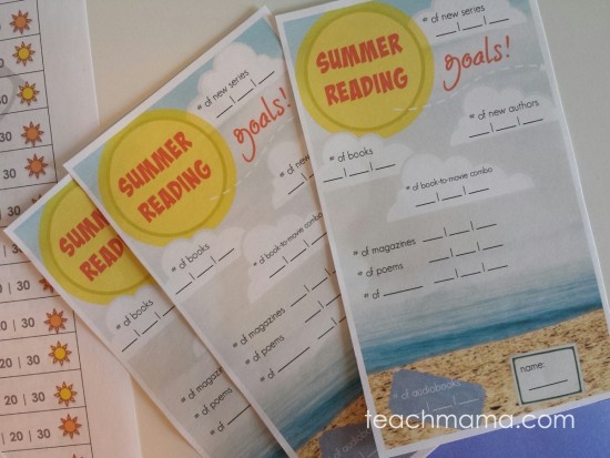 summer reading goals & reading logs: quick and easy