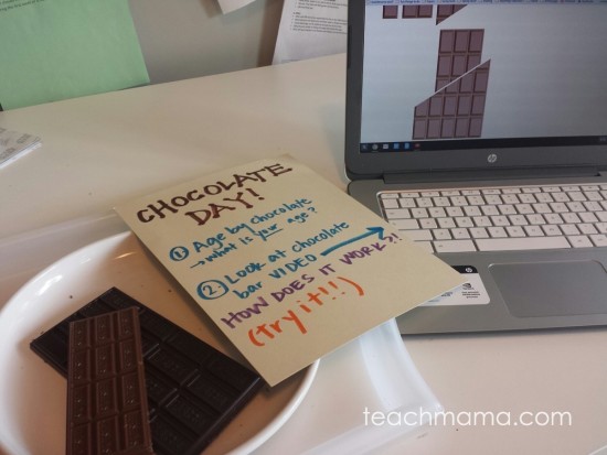 chocolate math: age by chocolate | teachmama.com