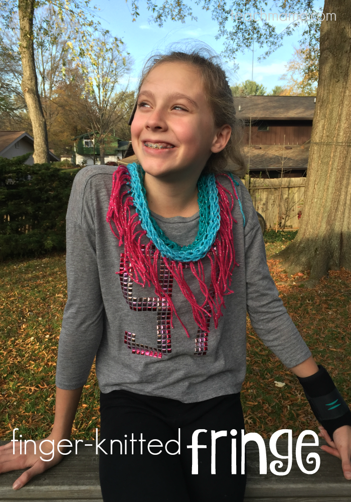 5 cool handmade gifts that tweens love to make finger knitted fringe teachmama.com