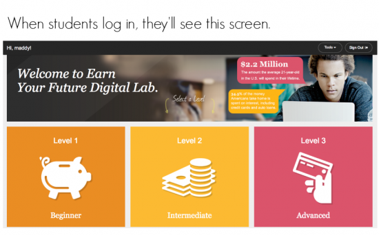 cool, interactive tool for teaching kids financial literacy teachmama.com | Earn Your Future Digital Lab