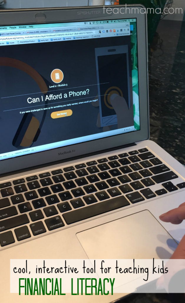 cool, interactive tool for teaching kids financial literacy teachmama.com | Earn Your Future Digital Lab 8