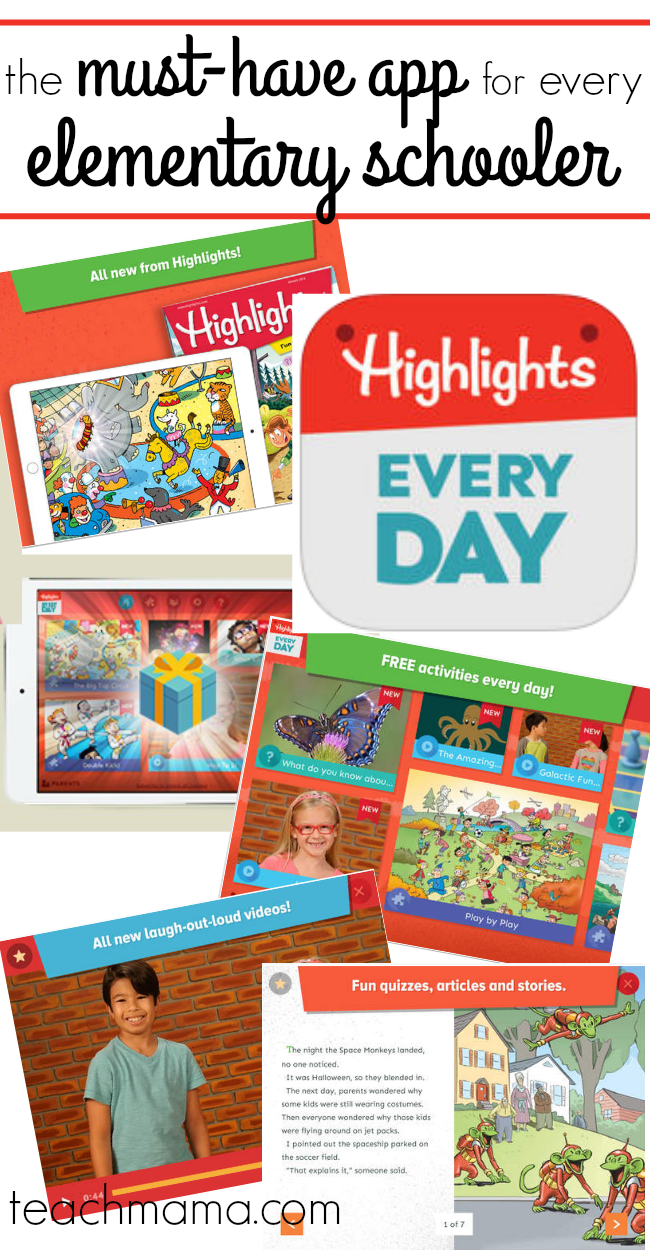 Highlights Every Day app: THE must-have app for every 5-9 year old | teachmama.com