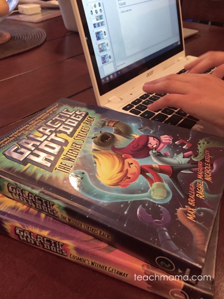 fun summer series for reluctant readers Galactic Hot Dogs