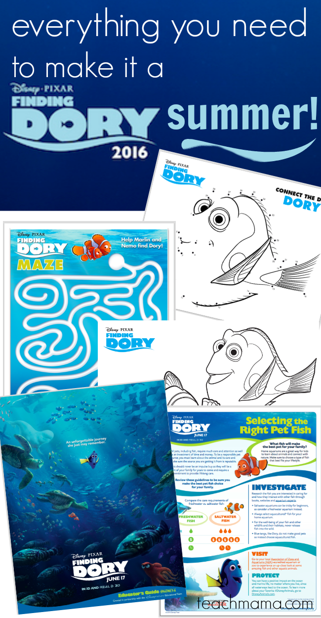 everything you need to make it a finding dory summer teachmama.com