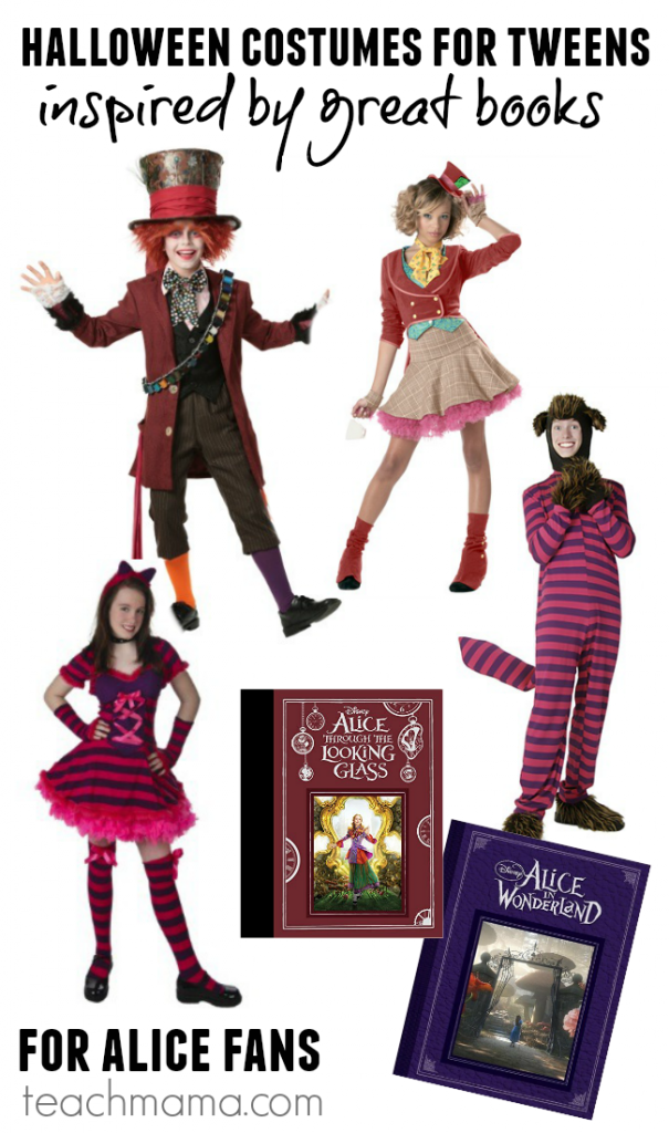 cool halloween costumes for tweens (costumes inspired by great books!)