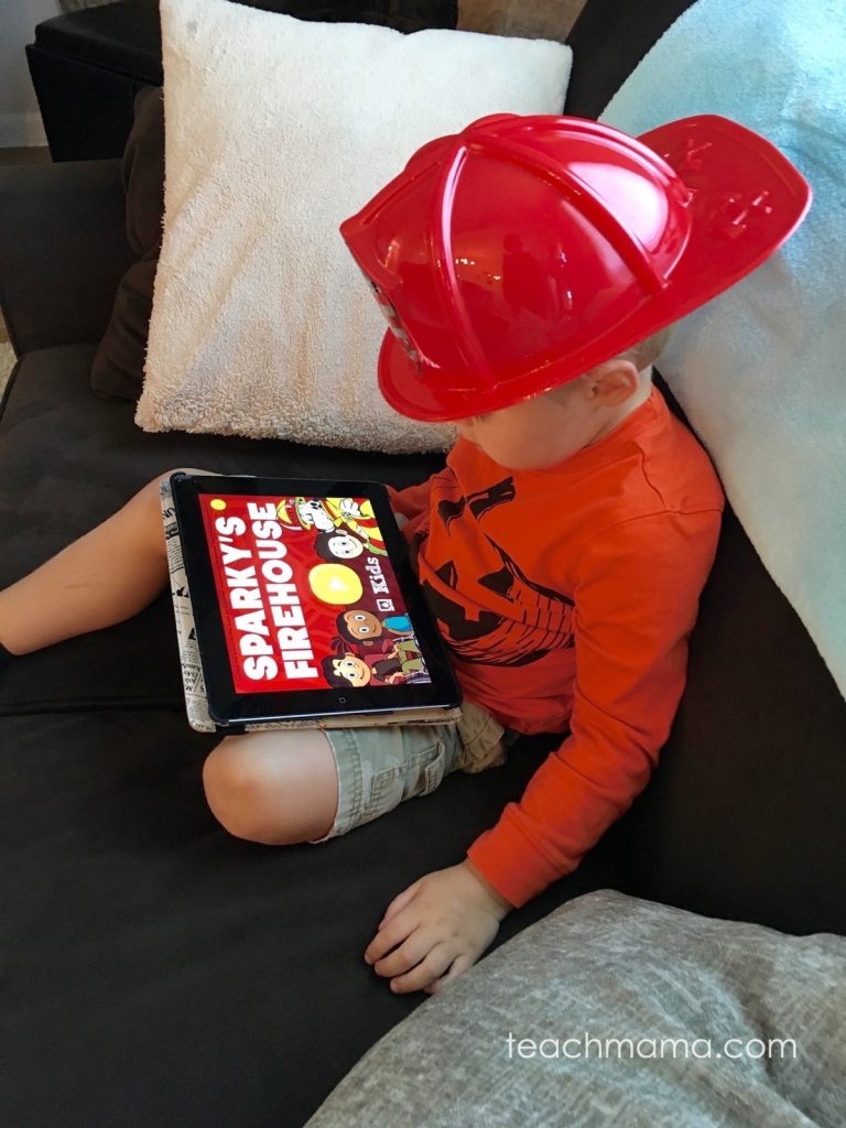 national fire prevention week: sparky's firehouse game for kids