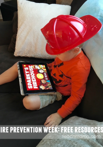 national fire prevention week: sparky's firehouse game for kids