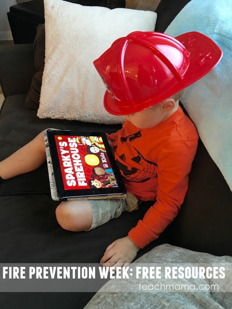 national fire prevention week: sparky's firehouse game for kids