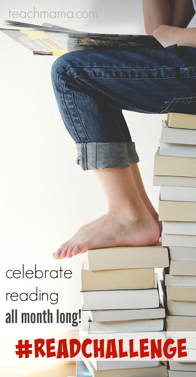 #readchallenge celebrate reading all month long teachmama.com