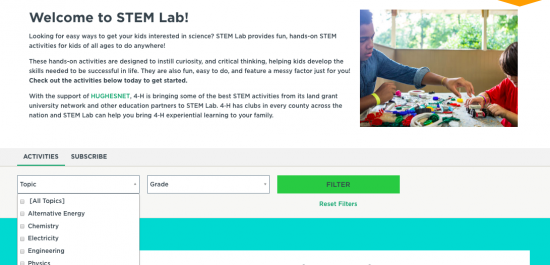 STEM Lab: free, hands-on STEM activities for kids & teens