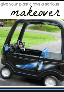 give plastic toys makeover | pimpin our cozy coupe