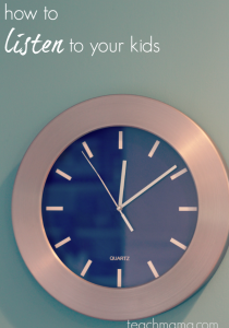 how to listen to your kids: wait time | teachmama.com
