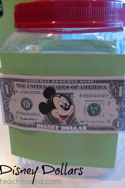 disney dollars: kids earn 'money' for their disney trip