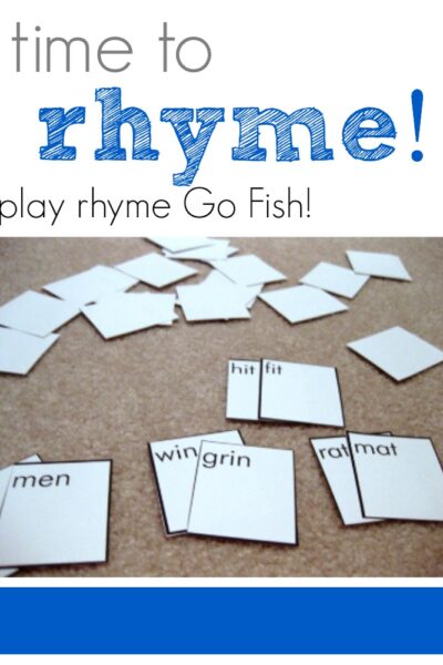 time to rhyme: play rhyme Go Fish!