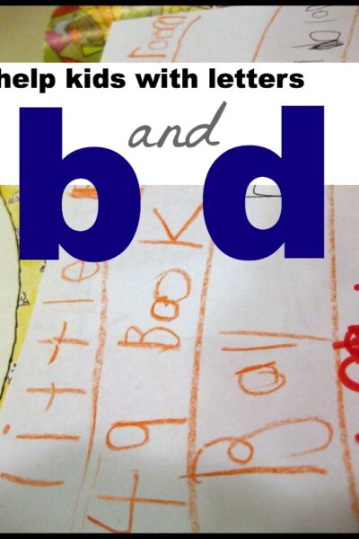 help kids with letters b and d