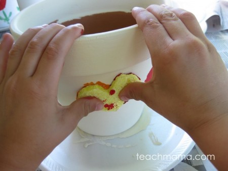 painting flower pots | teachmama.com
