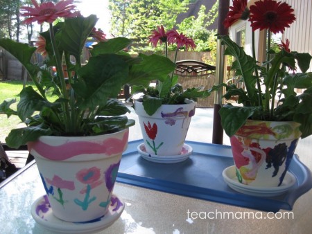 painting flower pots | teachmama.com