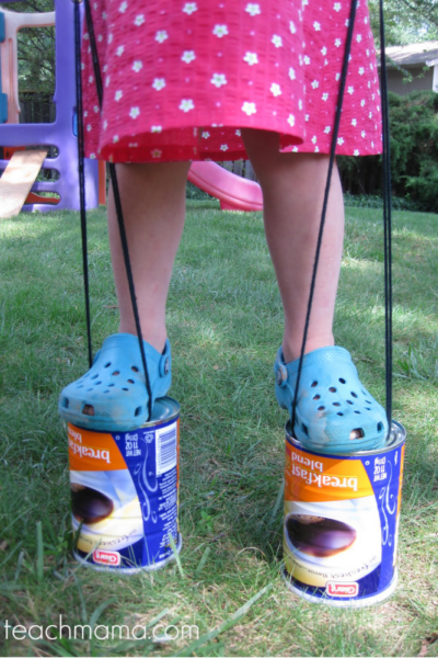 coffee can stilts | old school summer fun teachmama.com