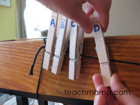 abc cards and clothespin match | teachmama.com