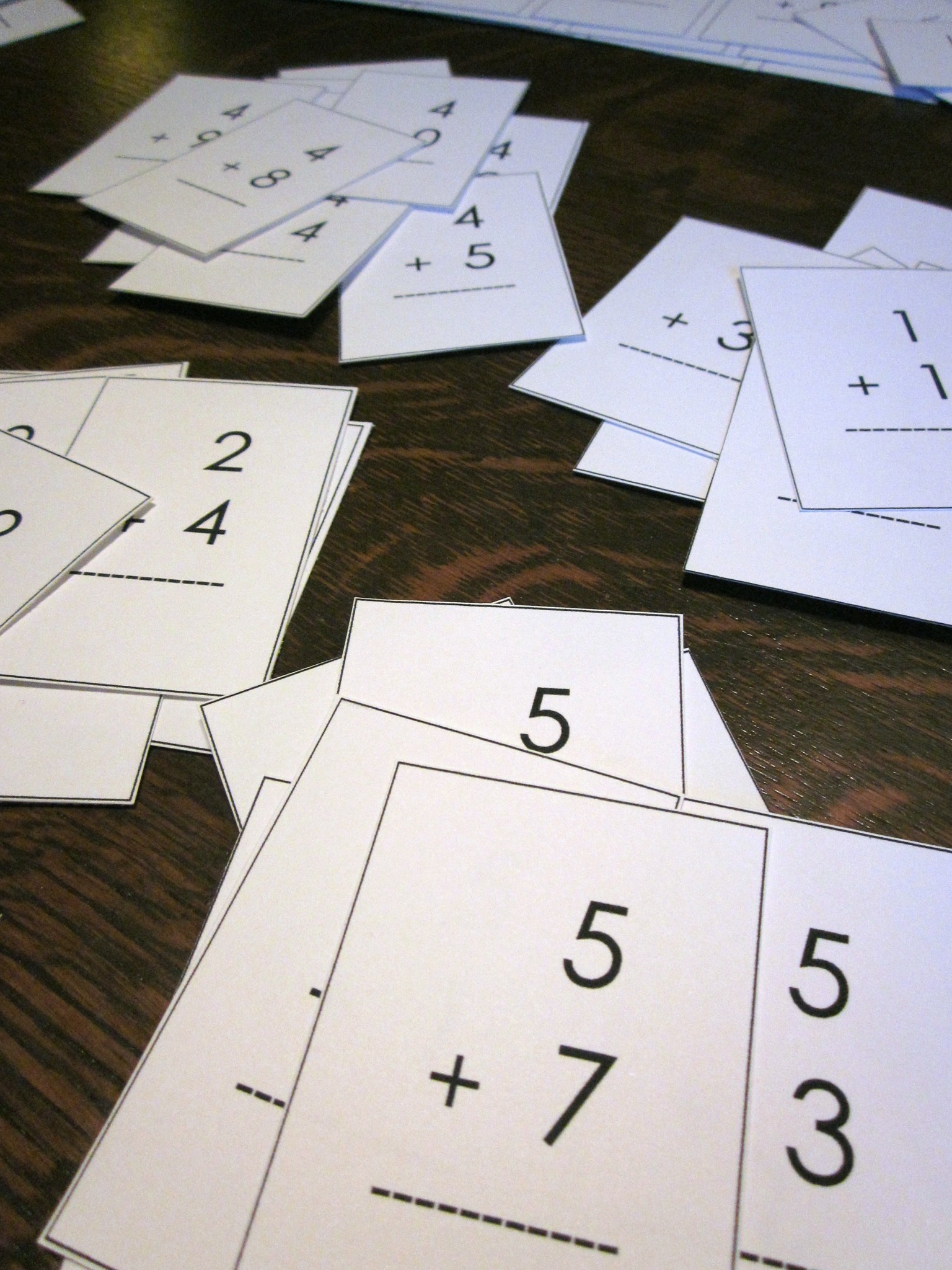 mastering math facts with mini flash cards - teach mama