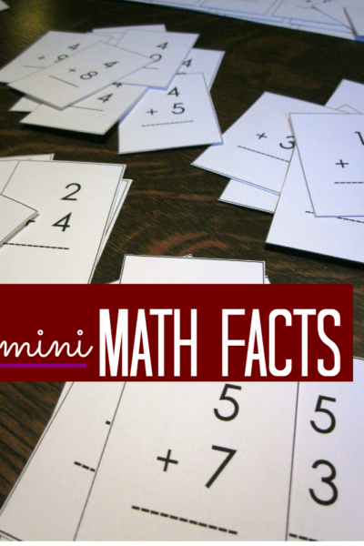 mastering math with mini math fact cards